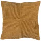 Surya Conrad Mustard 20&quot; Square Decorative Throw Pillow