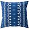 Surya Cora Blue-White 18" Square Indoor-Outdoor Pillow