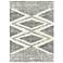 Surya Deluxe Shag DXS-2309 Cream and Charcoal Area Rug