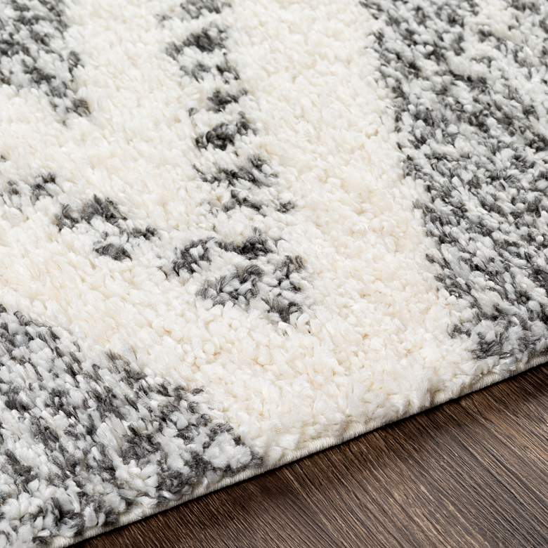 Image 3 Surya Deluxe Shag DXS-2309 5'3"x7'3" Cream Charcoal Area more views
