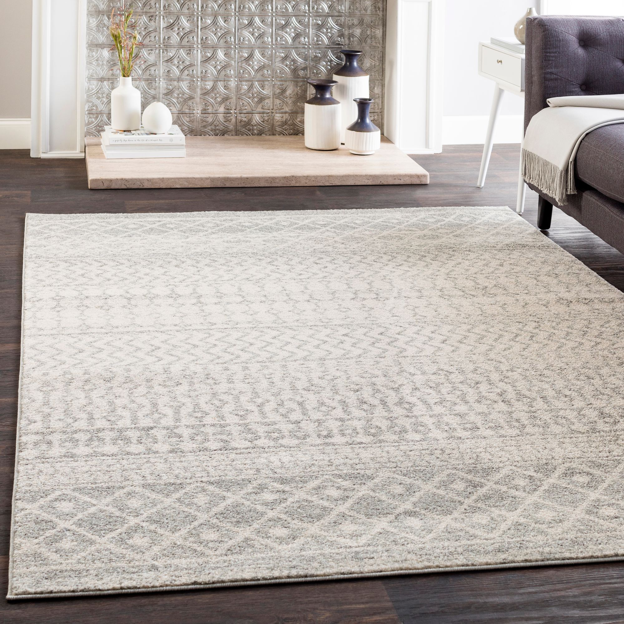 Light 2024 gray rug