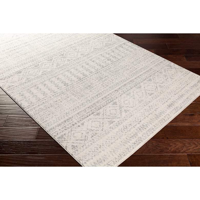 Image 2 Surya Elaziz ELZ-2354 5&#39;3 inchx7&#39;6 inch Gray and White Area Rug more views