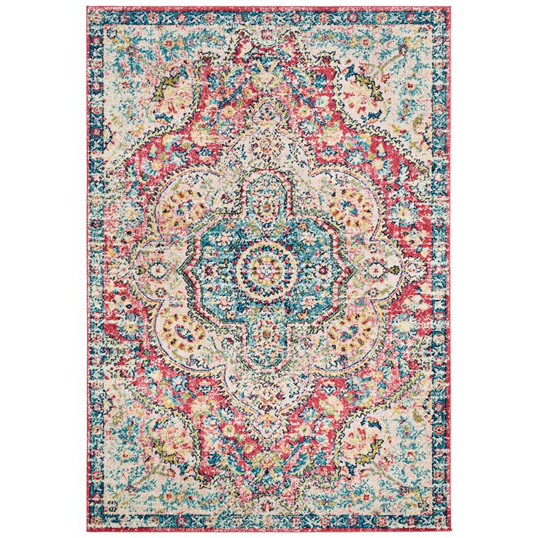 Image 1 Surya Elaziz ELZ-2359 5'3"x7'6" Rose Navy Oriental Area R