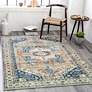 1_Surya Erin ERN-2303 5'x7'6" Navy and Beige Area Rug