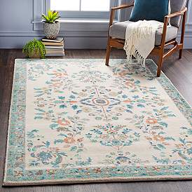 Image1 of Surya Erin ERN-2307 2'x3' Cream and Sage Area Rug