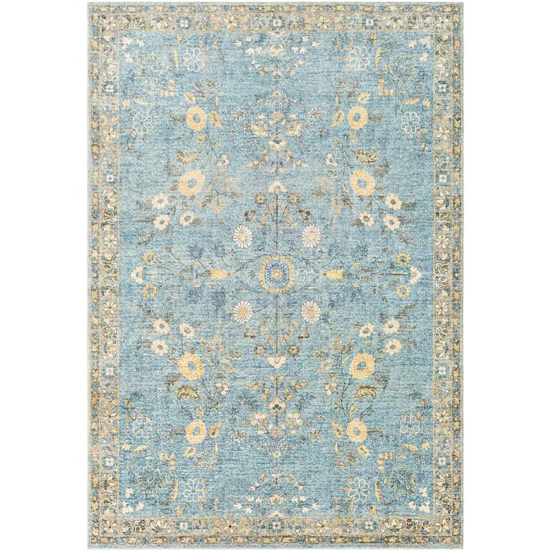 Image 2 Surya Erin ERN-2311 5'x7'6" Denim and Cream Area Rug