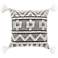 Surya Faroe Black and Ivory 22" Square Decorative Pillow
