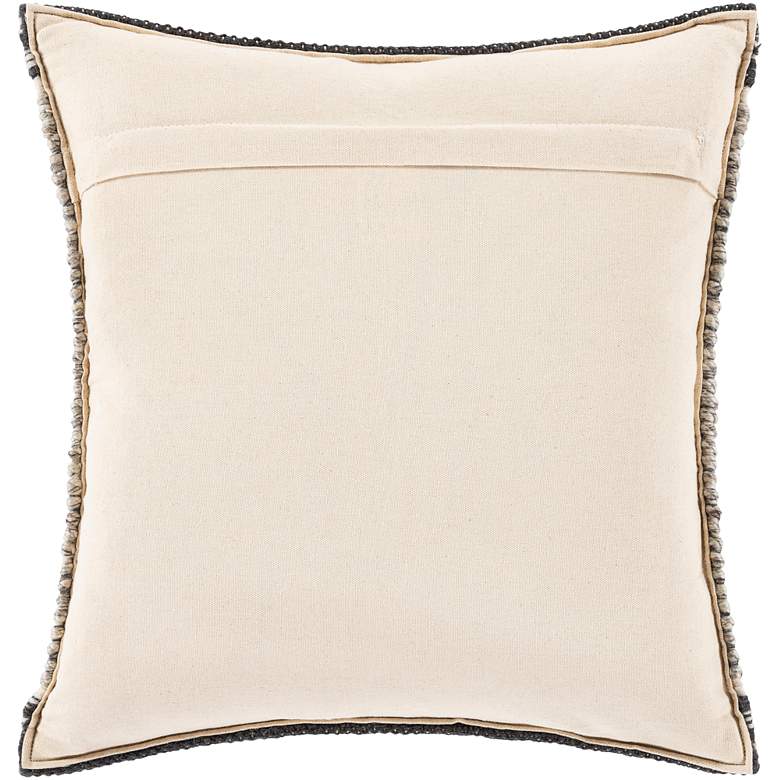 Image 5 Surya Faroe Cream and Charcoal 22" x 14" Lumbar Throw Pillow more views