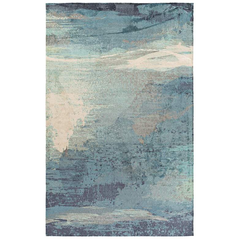 Image 3 Surya Felicity FCT-8000 5'x8' Blue and Khaki Area Rug