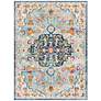 Thumbnail1 of Surya Floransa FSA-2314 6'7"x9' Blue and Orange Area Rug