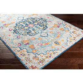 Image2 of Surya Floransa FSA-2314 6'7"x9' Blue and Orange Area Rug more views