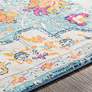 Thumbnail3 of Surya Floransa FSA-2314 6'7"x9' Blue and Orange Area Rug more views