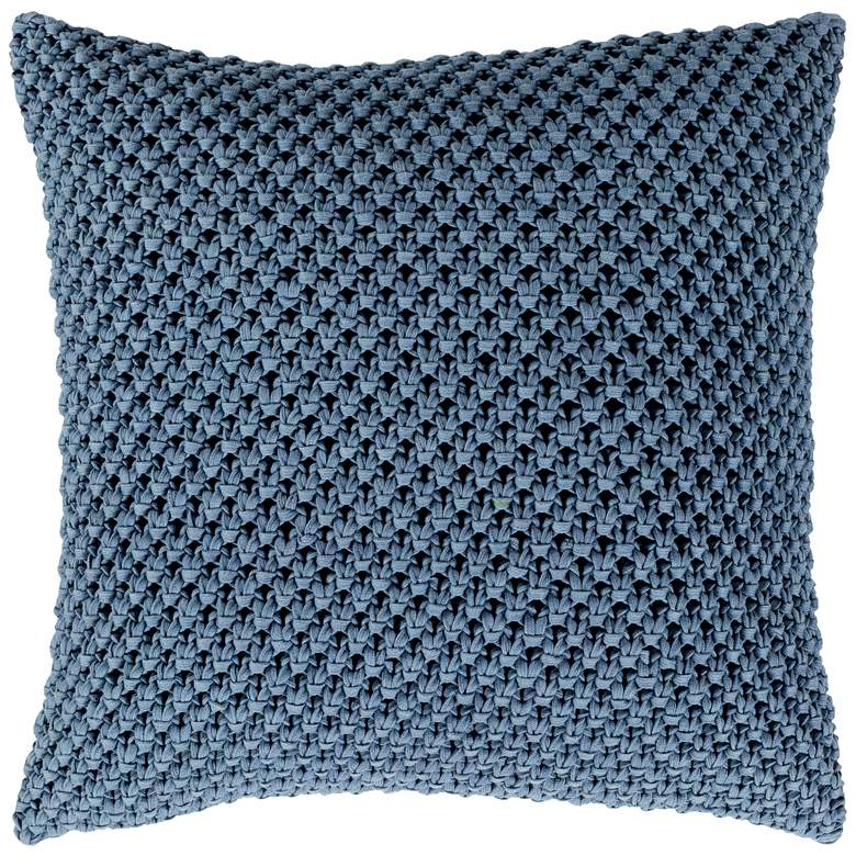 Image 1 Surya Godavari Denim Cotton 20" Square Decorative Pillow