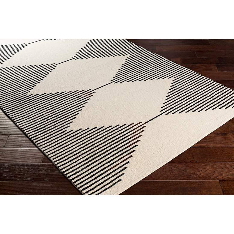 Image 3 Surya Granada GND-2331 5'x7'6" Black and Beige Wool Area Rug more views