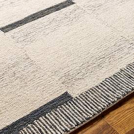 Image5 of Surya Granada GND2330 8'x8' Black and Beige Square Area Rug more views