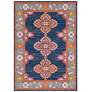 Thumbnail1 of Surya Harput 2'x3' Dark Blue and Burnt Orange Area Rug