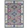 Surya Harput Dark Blue and Bright Red Area Rug