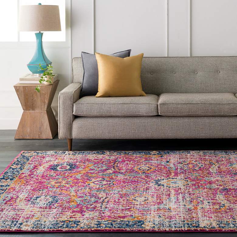 Image 1 Surya Harput HAP-1013 5'x8' Garnet and Dark Blue Area Rug