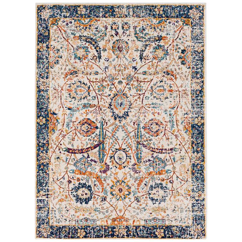 Image 2 Surya Harput HAP-1014 5'x8' Dark Blue and Orange Area Rug