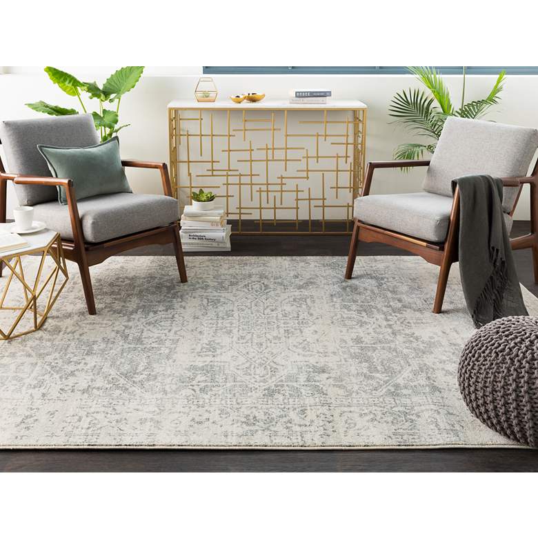 Image 2 Surya Harput HAP-1024 5&#39;x8&#39; Light Gray and Beige Area Rug