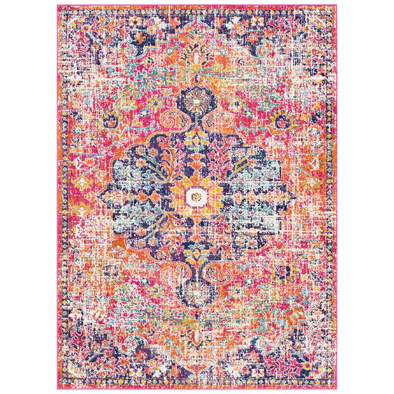 Image 2 Surya Harput HAP-1062 5'x8' Saffron and Teal Area Rug
