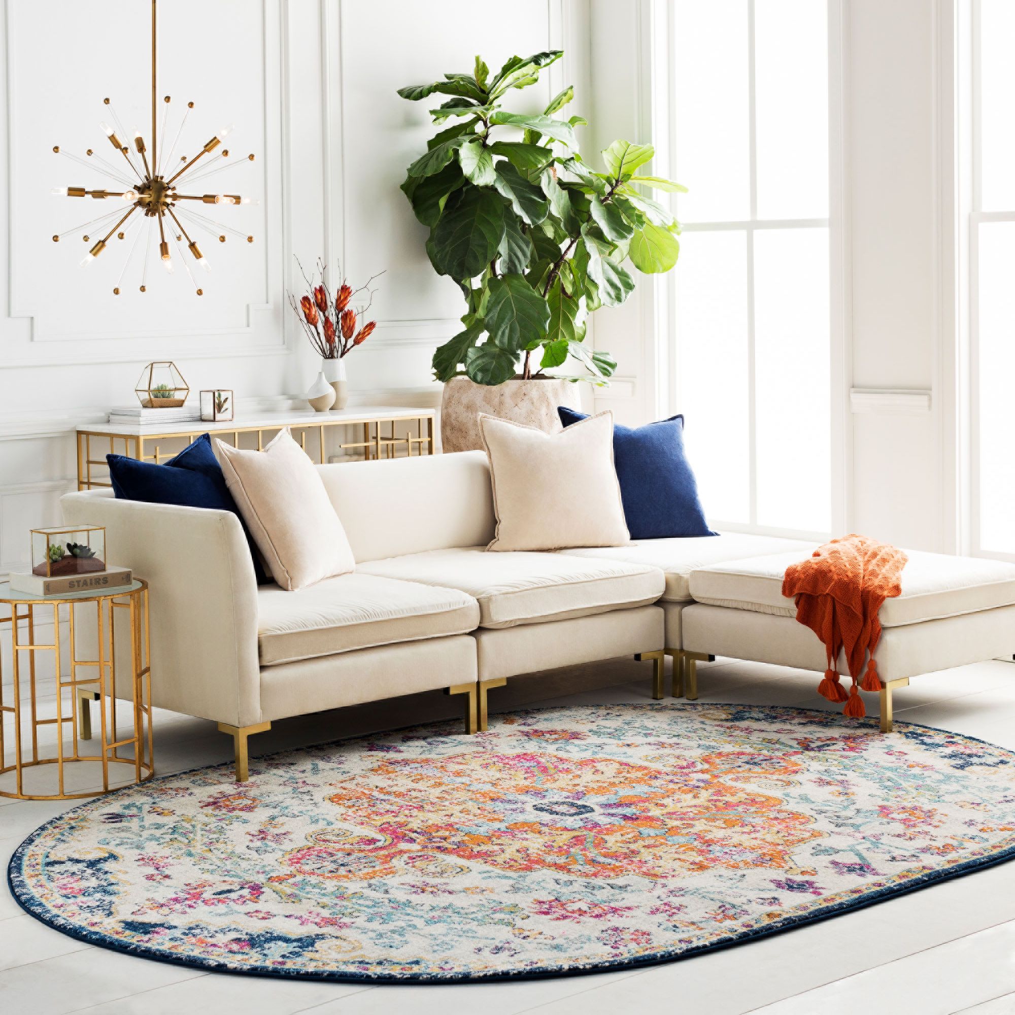 Surya Harput M-102 7'10" x 10'3" Saffron Area Rug