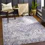 1_Surya Iris IRS-2359 5'x7'6" Charcoal and Cream Area Rug