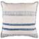 Surya Lola Navy Cream Pale Blue 20" Square Decorative Pillow