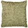 Surya Looped 18" Square Fern Green Throw Pillow