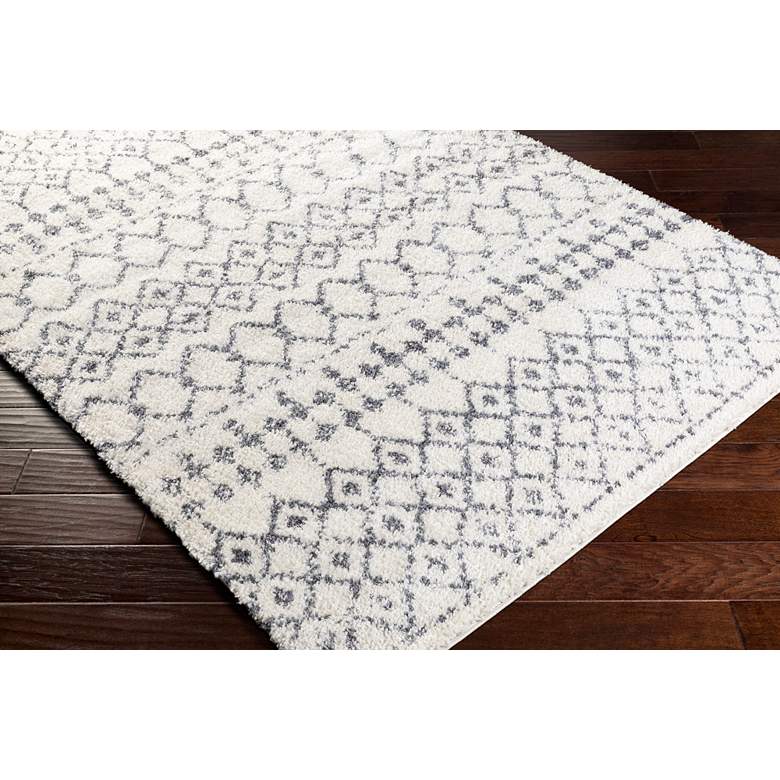 Image 3 Surya Maroc Shag MRS-2310 5'x8' Gray and White Area Rug more views
