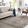 Thumbnail1 of Surya Mirabel MBE-2302 7'10"x10'3" Navy and Cream Area Ru