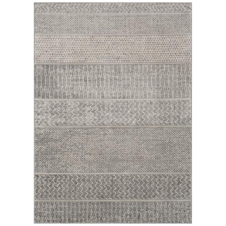 Image 2 Surya Monaco MOC-2304 5'x8' Silver Gray and Cream Area Rug