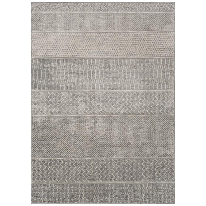 Image 2 Surya Monaco MOC-2304 5&#39;x8&#39; Silver Gray and Cream Area Rug