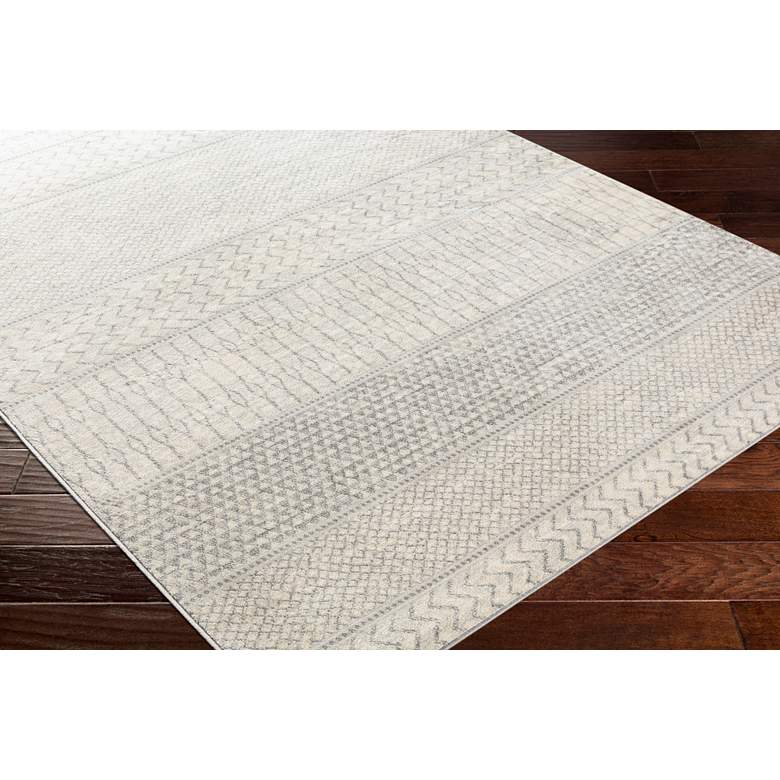 Image 3 Surya Monaco MOC-2306 5&#39;x8&#39; Silver Gray and Cream Area Rug more views