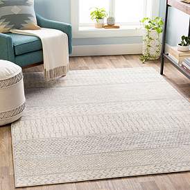 Image1 of Surya Monaco MOC-2306 8'x10' Silver Gray and Cream Area Rug