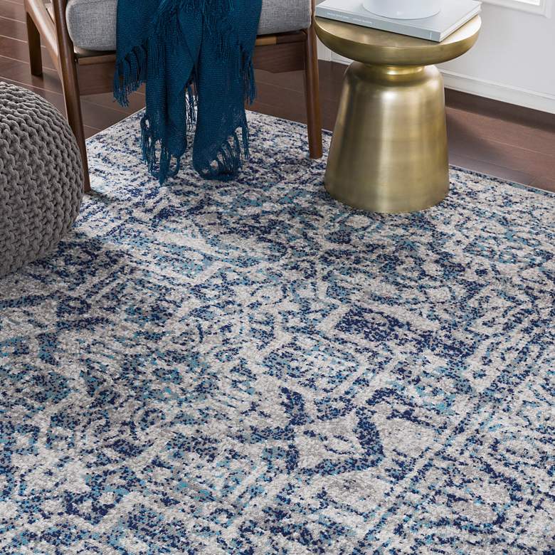 Image 1 Surya Monte Carlo MNC-2301 5'x8' Navy and Gray Area Rug