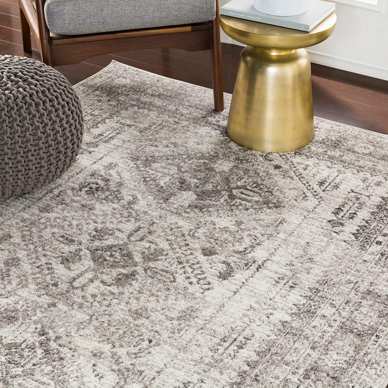 Image 1 Surya Monte Carlo MNC-2314 5'x8' Gray and White Area Rug