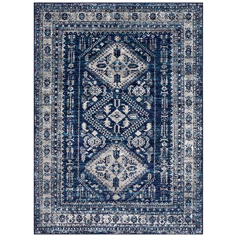 Image 2 Surya Monte Carlo MNC-2315 5&#39;x8&#39; Navy and White Area Rug