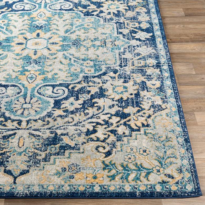 Surya Murat MUT-2320 5&#39;3&quot;x7&#39;3&quot; Navy and Sky Blue Area Rug more views