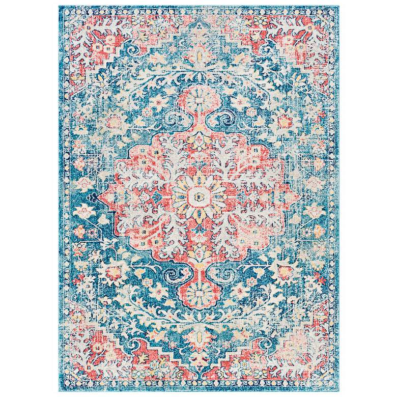 Image 2 Surya Murat MUT-2322 5'3"x7'3" Dark Blue and Blush Area R