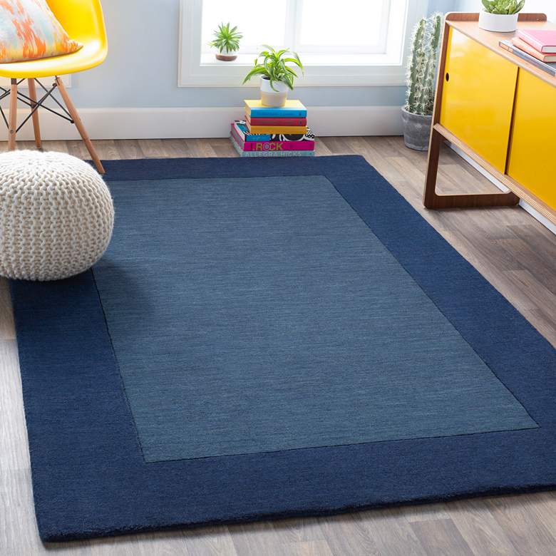 Image 1 Surya Mystique M-309 5'x8' Navy and Ink Area Rug