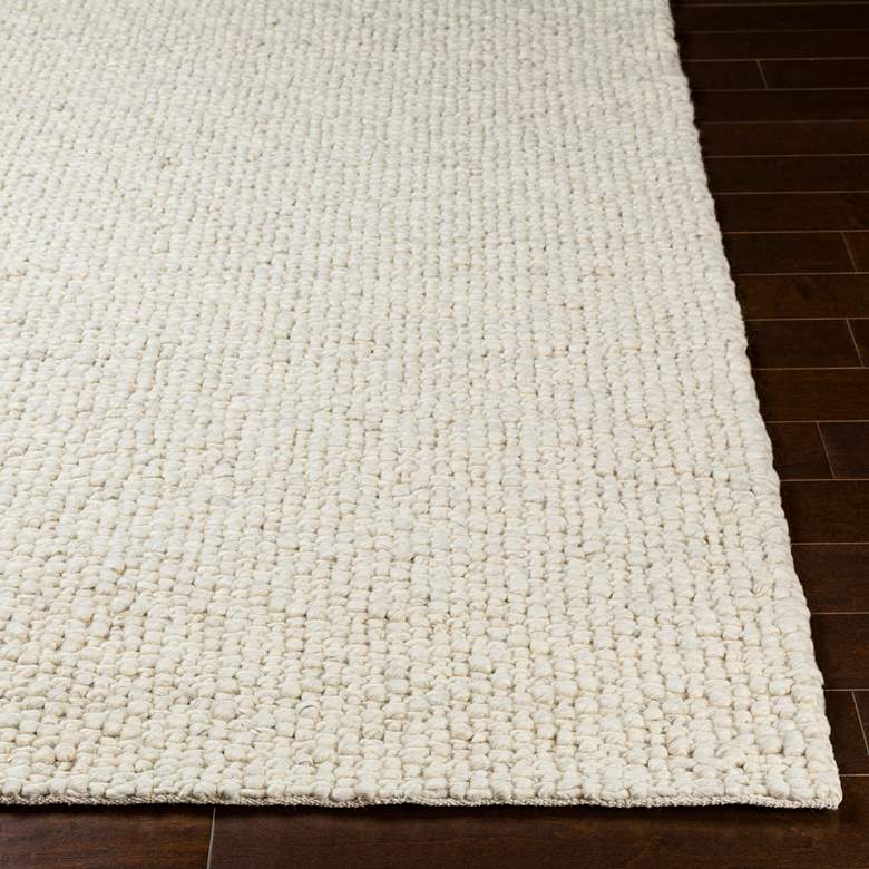 Image 3 Surya Neravan 5'x7'6" Cream and Charcoal Wool Area Rug more views