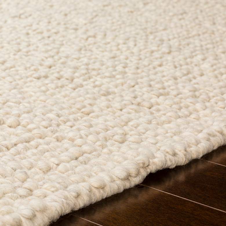 Image 5 Surya Neravan 5'x7'6" Cream and Charcoal Wool Area Rug more views