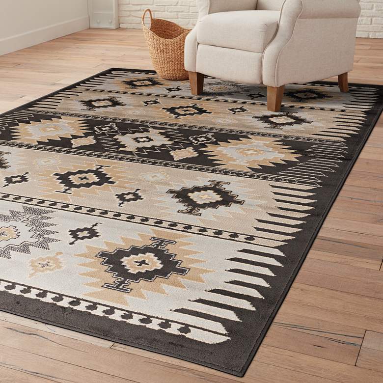 Image 2 Surya Paramount 7'9"x11'2" Gray and Khaki Area Rug