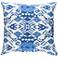 Surya Phoebe Blue and White 18" Square Indoor-Outdoor Pillow
