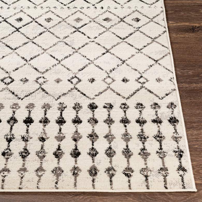 Image 5 Surya Pisa PSS-2300 5&#39;x7&#39; Black and Ivory Area Rug more views