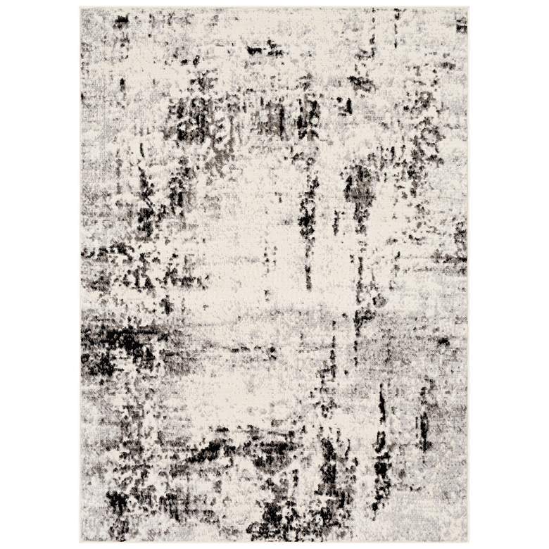 Image 2 Surya Pisa PSS-2303 5'x7' Medium Gray and Black Area Rug