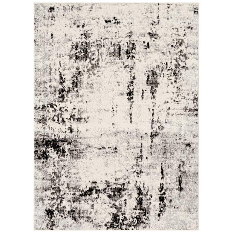 Image 2 Surya Pisa PSS-2303 5&#39;x7&#39; Medium Gray and Black Area Rug