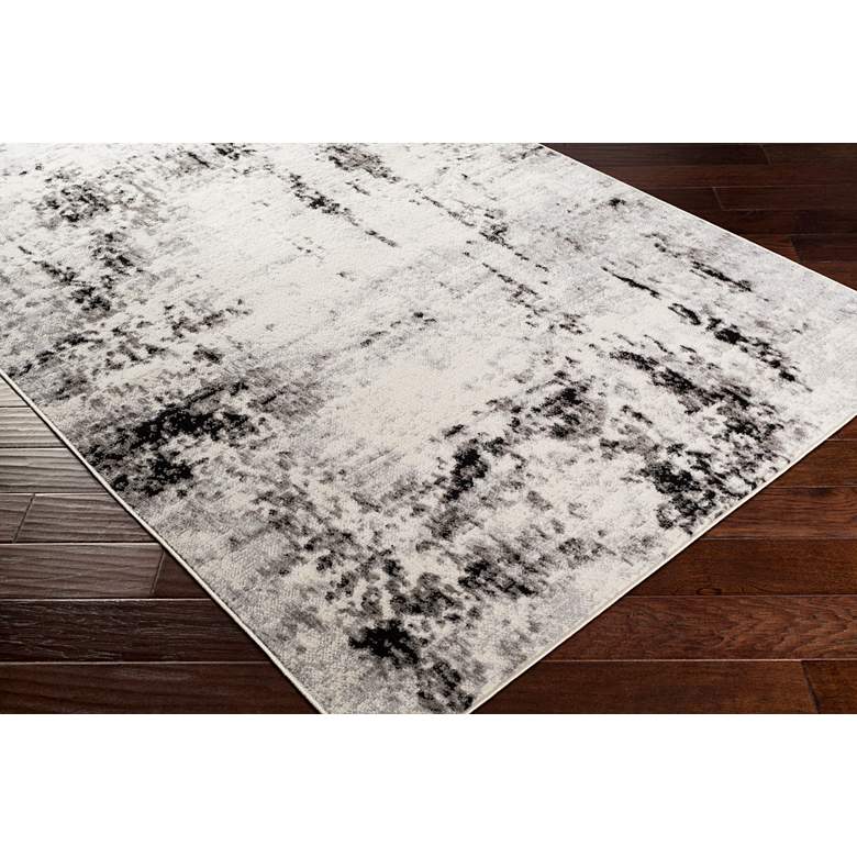 Image 3 Surya Pisa PSS-2303 5'x7' Medium Gray and Black Area Rug more views
