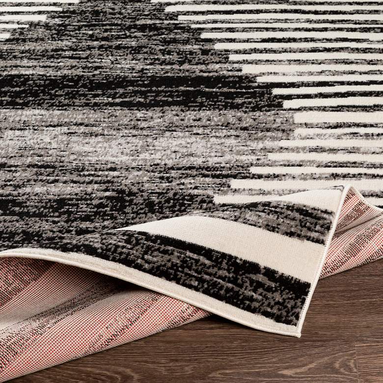 Image 4 Surya Pisa PSS-2312 5'x7' Black and Medium Gray Area Rug more views